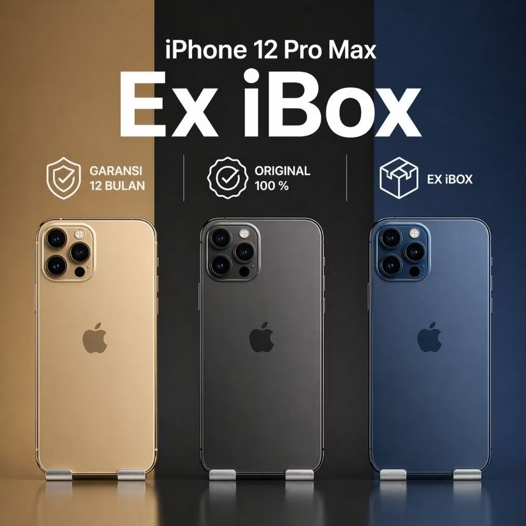 iPhone 12 Pro Max ex iBox second Like New | Fullset | Original 100% | Garansi 12 Bulan