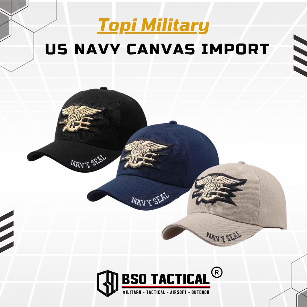 Topi Bordir Outdoor US Navy Embroidery Import