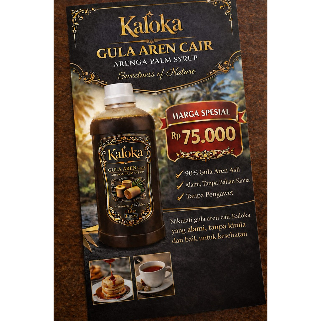 [AquaEcoFarm] Kaloka Gula Aren Cair , 100% Alami Tanpa bahan Kimia | Bandung