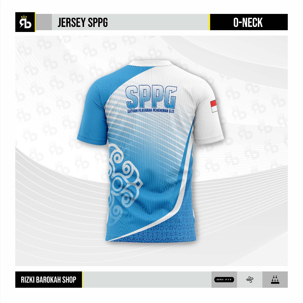 JERSEY SPPG LENGAN PENDEK/OBLONG SPPG PENDEK/KAOS OLAHRAGA SPPG/BAJU OLAHRAGA SPPG/DRY FIT MILANO PR