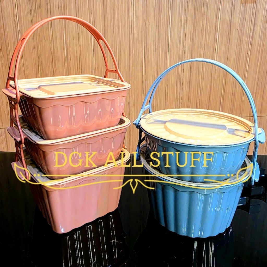 Rantang Tempat Kotak Makan Bekal Bontot Anak Kerja Katering Prasmanan Piknik Hajatan Souvenir Segi P