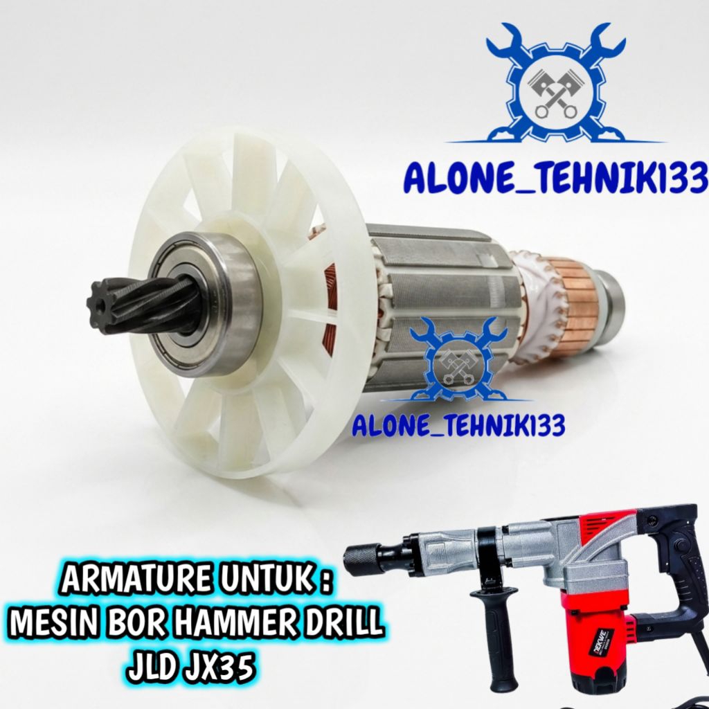 ARMATURE ANGKER JACK HAMMER JLD JX35 ANGKER MESIN JACK HAMMER JLD JX35 ROTOR ANGKER MESIN JACK HAMME