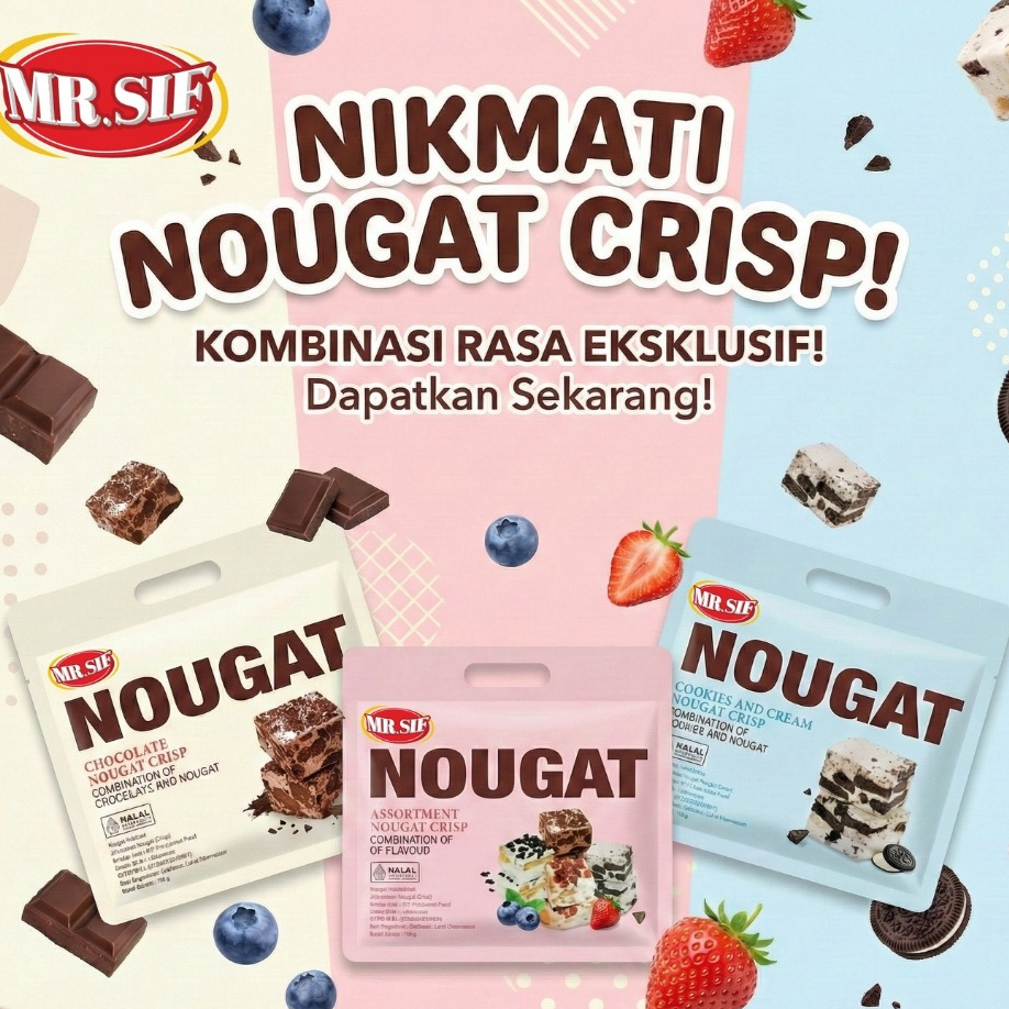 MR.SIF Nougat Chocolate MR SIF Chocolate Mr SIF Assortment MR. SIF Nougat 70gr 150gr