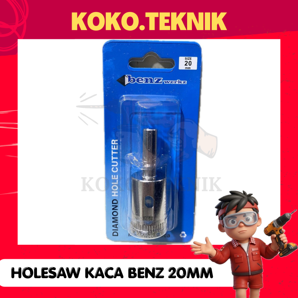 HOLESAW KACA BENZ 20mm HOLE SAW KACA MATA BOR GRANITE MATA BOR KERAMIK HOLESAW KERAMIK DIAMOND HOLE 