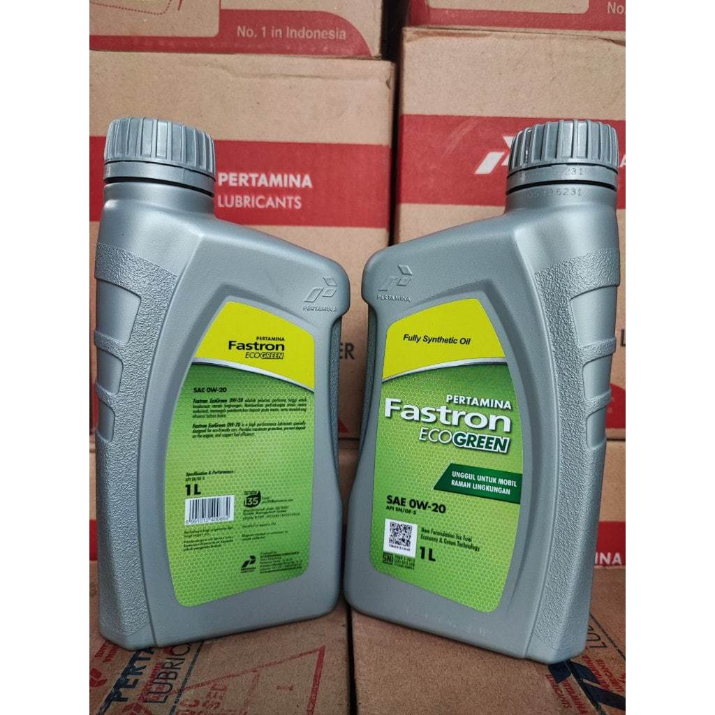 (ASLI 100%) OLI FASTRON ECOGREEN 1Liter SNI / OLI MOBIL / MOTOR / FASTRON ECOGREEN / ORIGINAL PERTAM