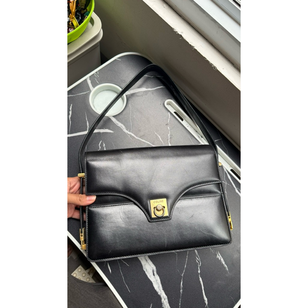 Preloved Celine Ring Long Vintage shoulder bag