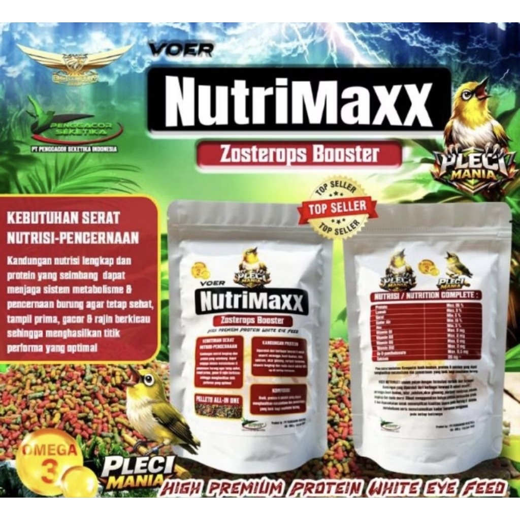 voer burung NUTRIMAXX PENGGACOR SEKETIKA voer burung pleci ngalas voer burung nastar voer nutribird