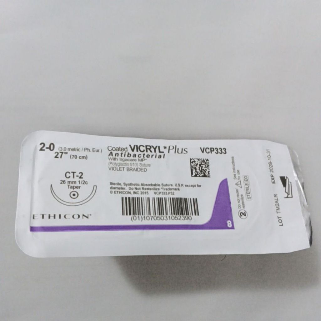 Vicryl Plus 2 0 vcp333 Taper Vicryl 2/0 taper