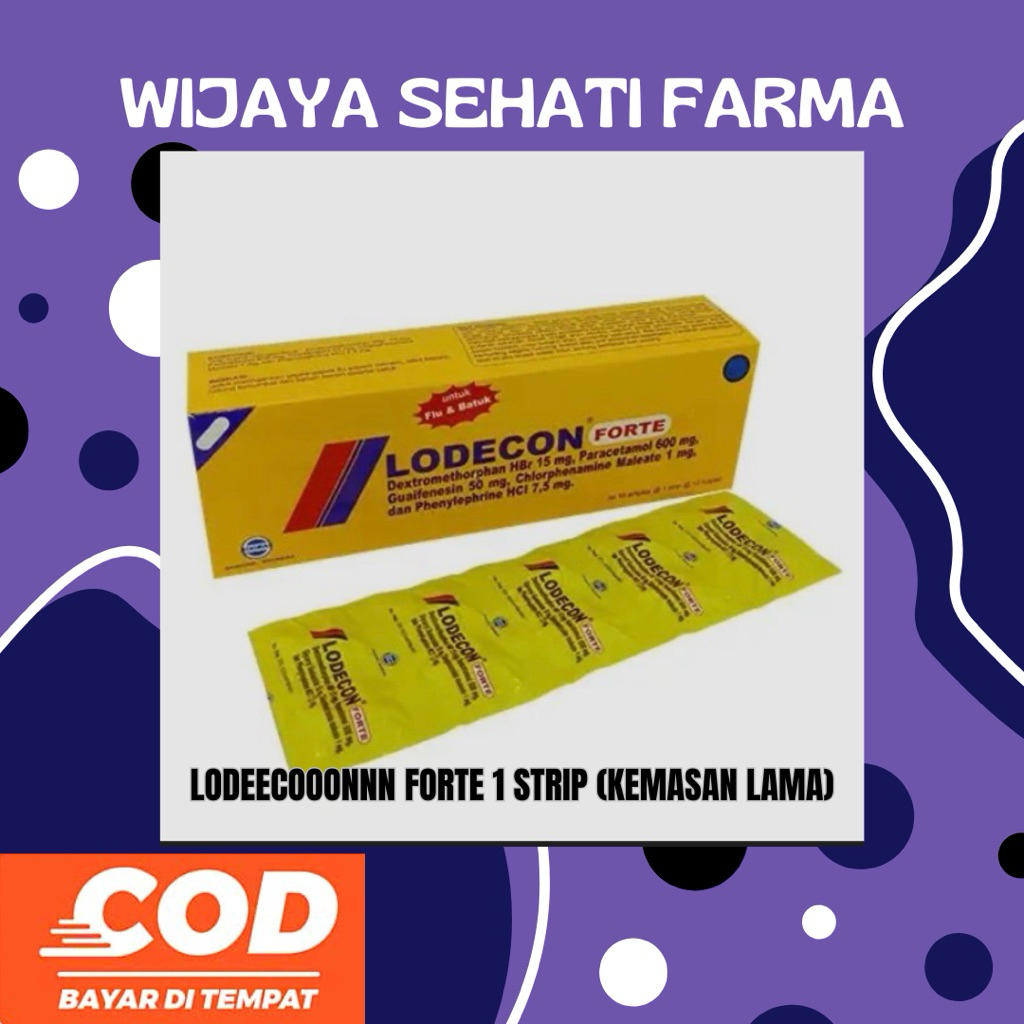 LODECON FORTE untuk meriang flu batuk 1 strip @ 10 tablet
