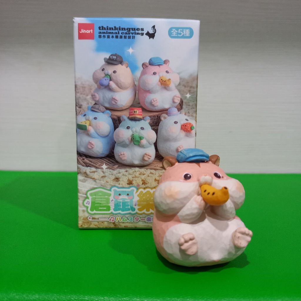 Jinart - Thinkingues Animal Craving - Hamster Pink Figure