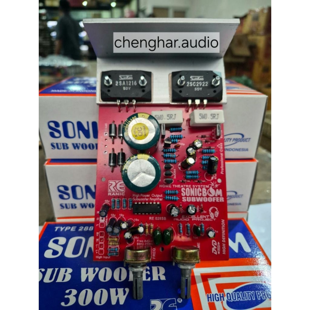 Kit Subwoofer Aktif Sonic Boom 300 Watt