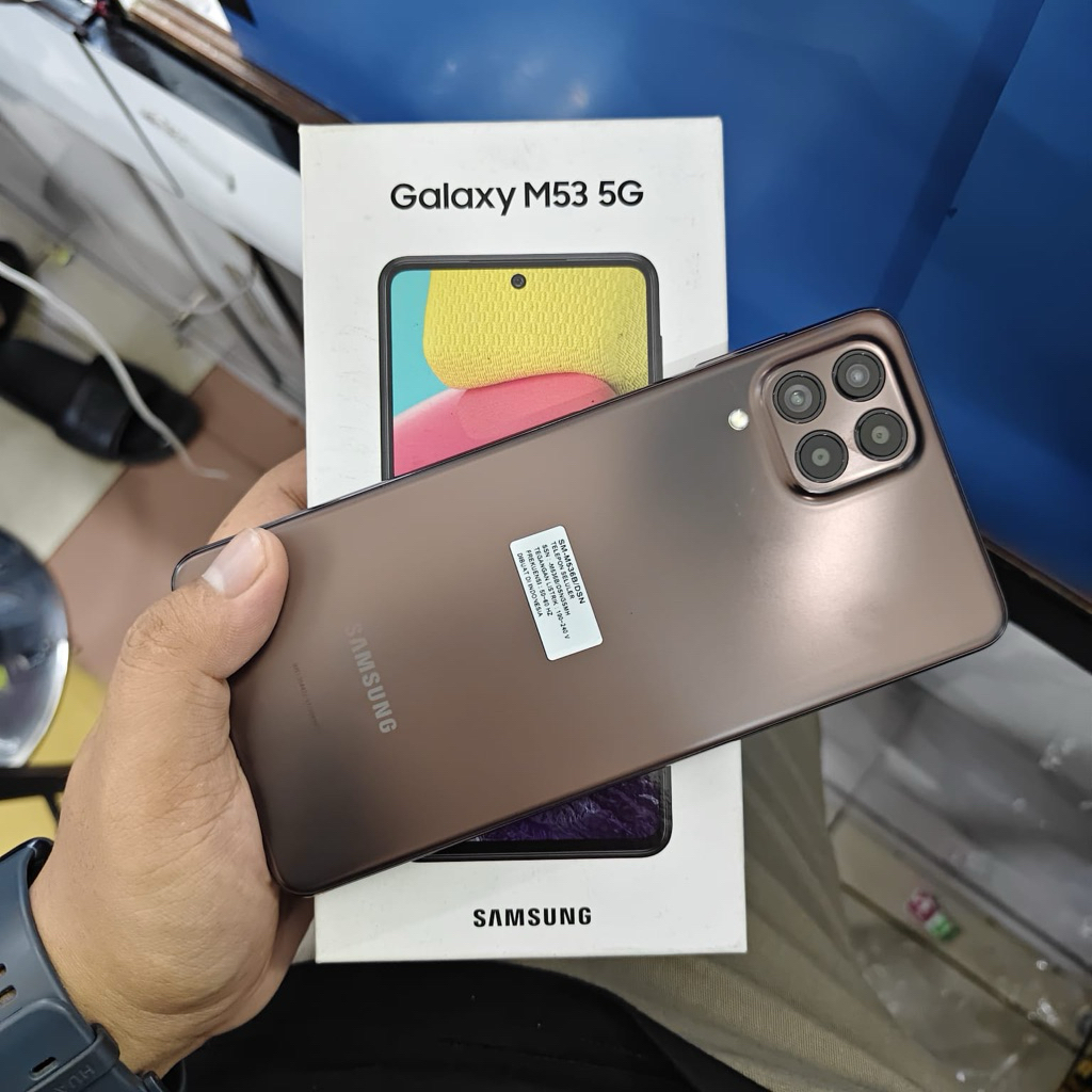 Samsung m53 5g ram 8/256 second fullset original resmi sein termurah