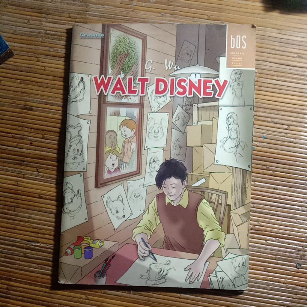 Komik seri Bos (Biografi Orang Sukses) - Walt Disney