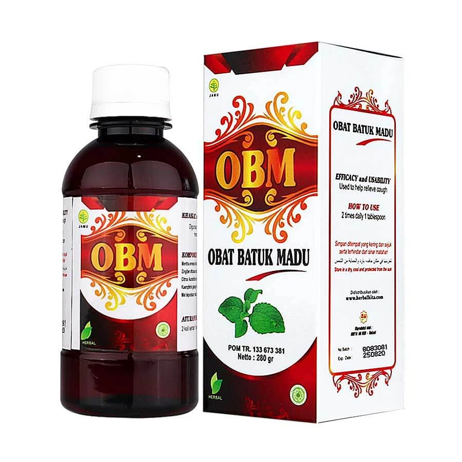 OBM Obat Batuk Madu Herbal 160ml - Obat Batuk Ampuh