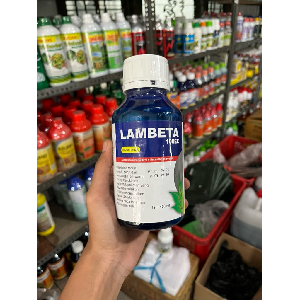 Insektisida LAMBETA 100ec Lamda sihalotrin 50gr/l + Beta siflutrin 50gr/l Kemasan 400ml