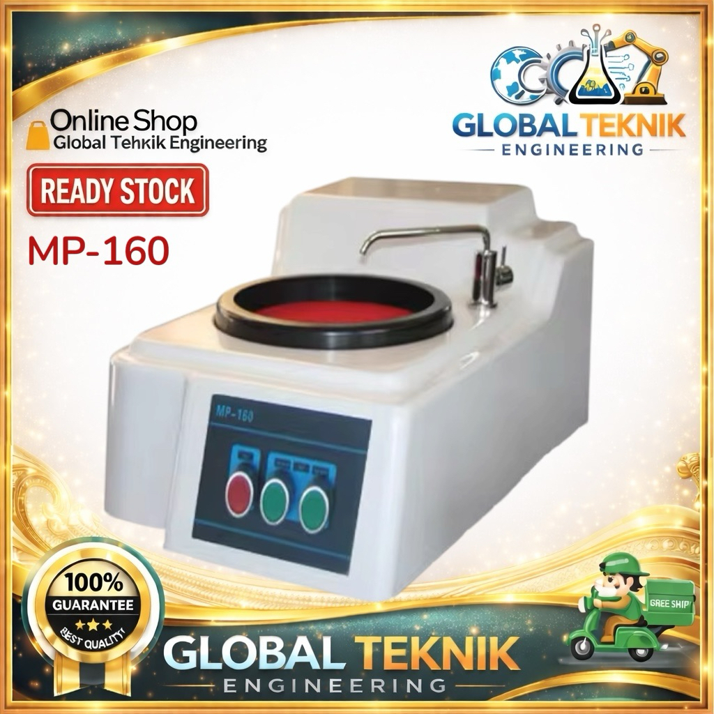 Metallographic Grinding Polishing Machine MP-160 | Mesin Polishing Metalografi Lab MP 160