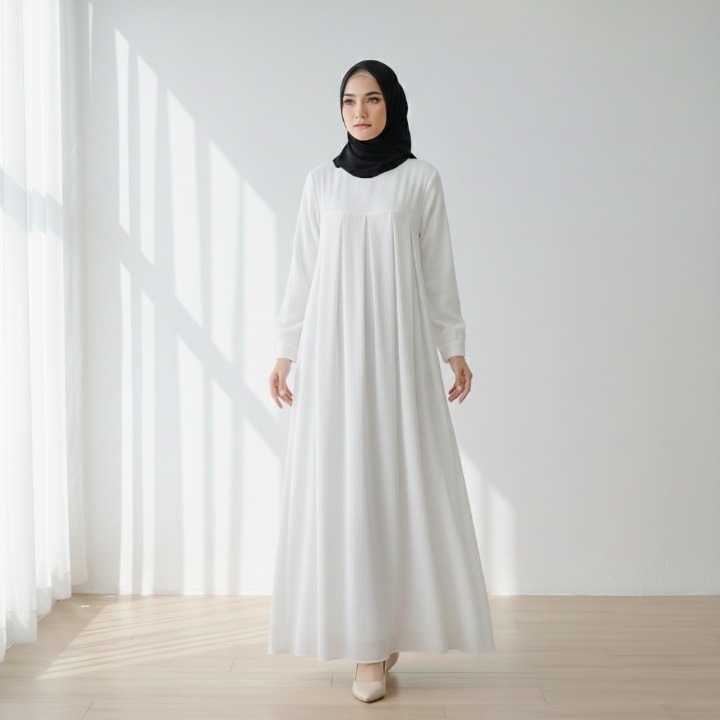 D&R PROJECT _ DRESS CRINKLE DESIGN TIMELEES GAMIS CRINKLE AIRFLOW SIMPLE ELLEGANT