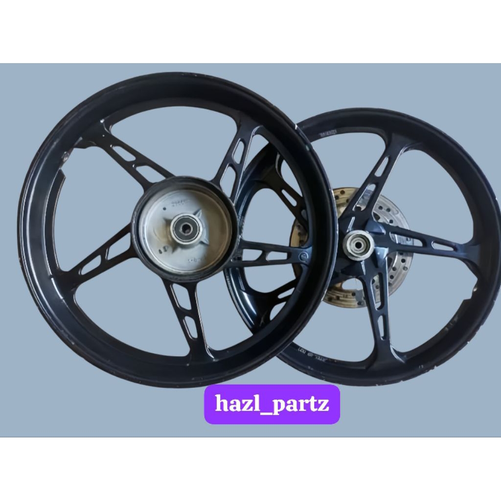 velg/pelek 1set depan belakang motor Yamaha Jupiter Z1 pnp Jupiter Burhan tinggal pasang ORIGINAL CO