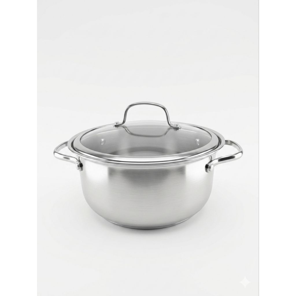 Soup Pot 24cm Stainles Steel Panci Stainless Tebal 24cm Tivoli Kualitas Export Cookware