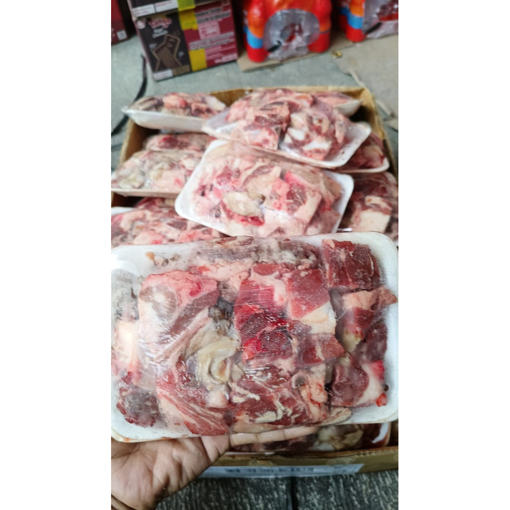Tetelan Daging Sapi Trim 500gr - Lemak Urat, Halal, Segar
