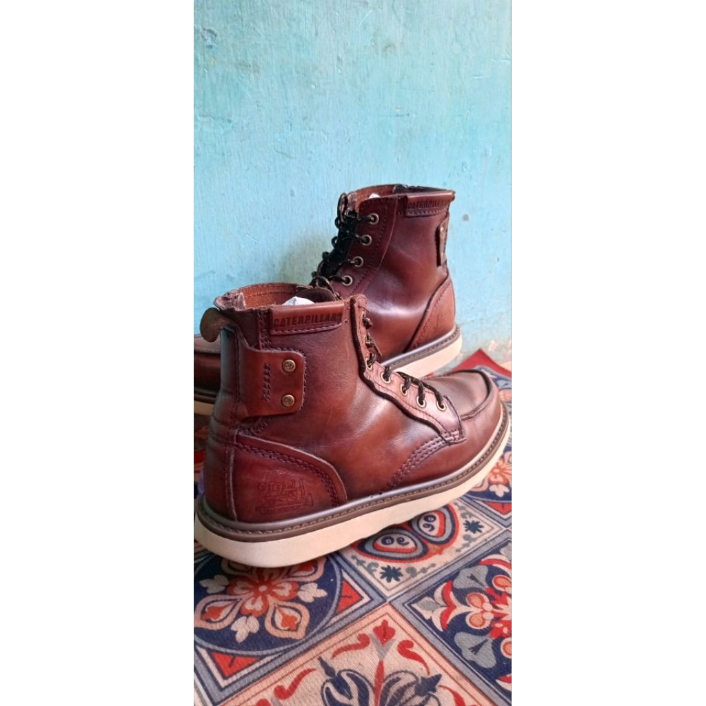 sepatu boots second kulit cat size 43