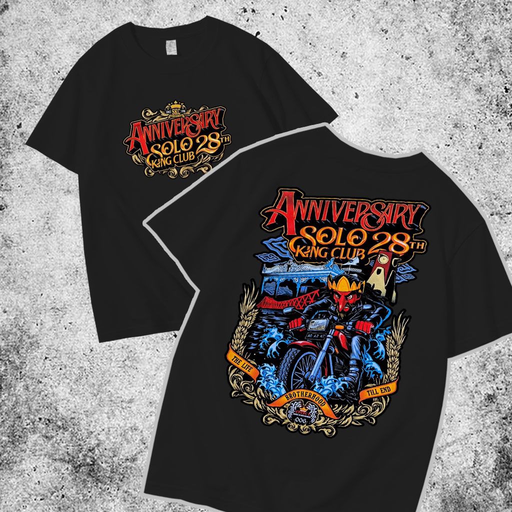 Kaos RX-King solo club Anniversary ke 28- Kaos Rx-King solo club- Pria Dan Wanita - Cotton Commbed 3