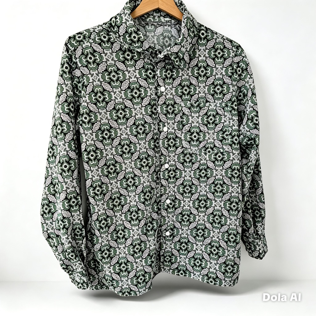 SERAGAM BATIK SD-MI NUSA HIJAU/SERAGAM SEKOLAH/ KEMEJA BATIK/ BATIK SEKOLAH MOTIF