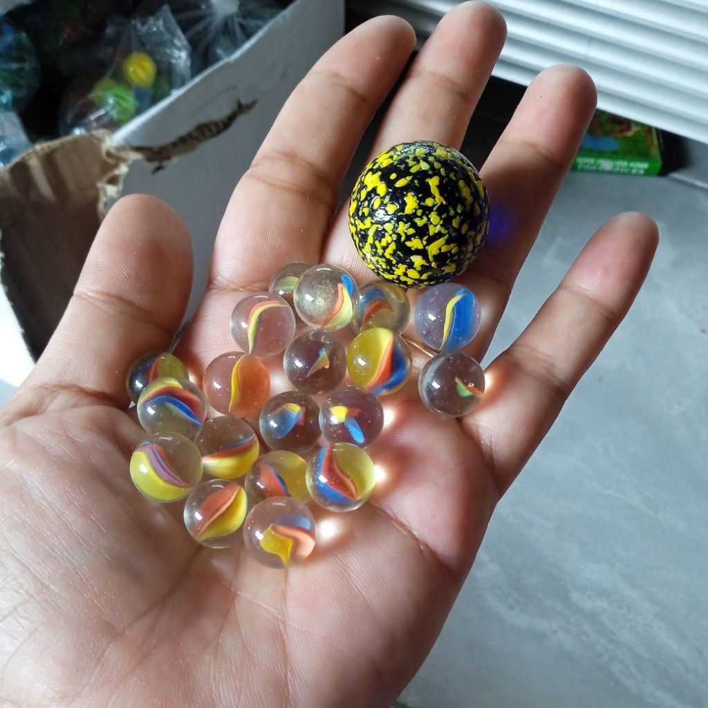 Kelereng Mini 100 pcs  Bonus Kelereng Besar 1