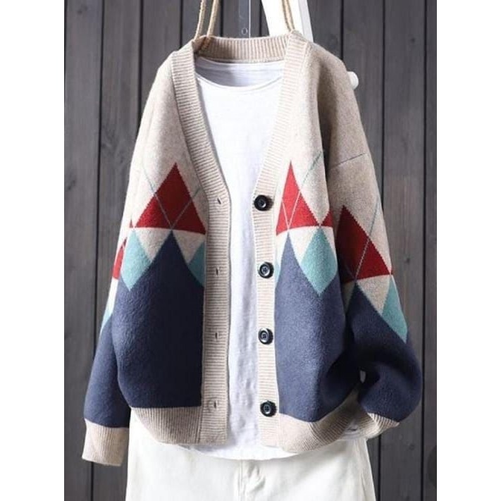 Cardigan Rajut Wanita Vania Allsize Premium Cardigan Rajut Wanita All size Cardigan Rajut Motif Kore