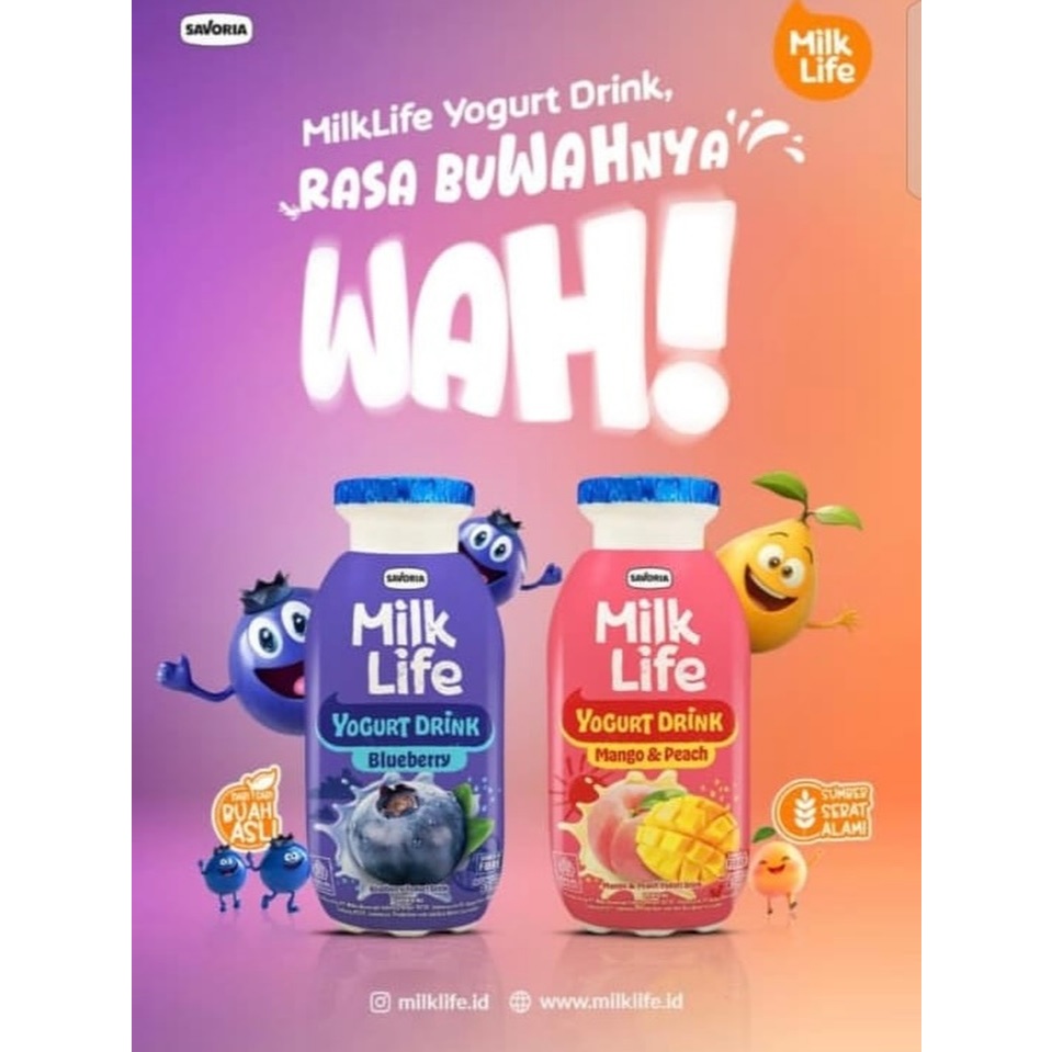 Milk life UHT yoghurt drink / Milk life yogurt UHT 63ml
