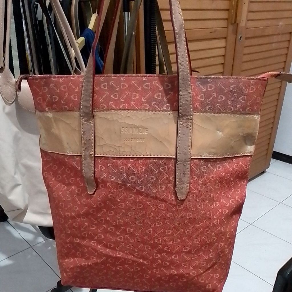 Tas Wanita Pvc Mixed Kulit Asli SSAMZIE minus...