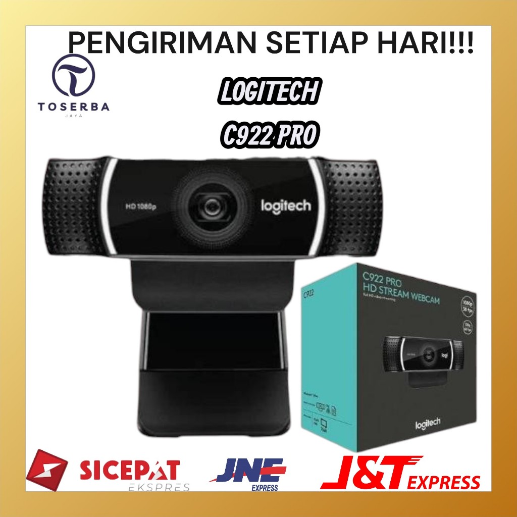 LOGITECH C922 PRO STREAM WEBCAM - LOGITECH C922 PRO HD WEBCAM