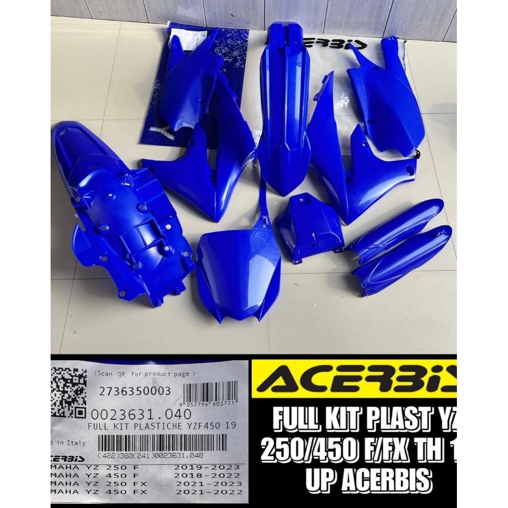 Cover Body Set ACERBIS Full Kit Plast Blue - YZ250 YZ450