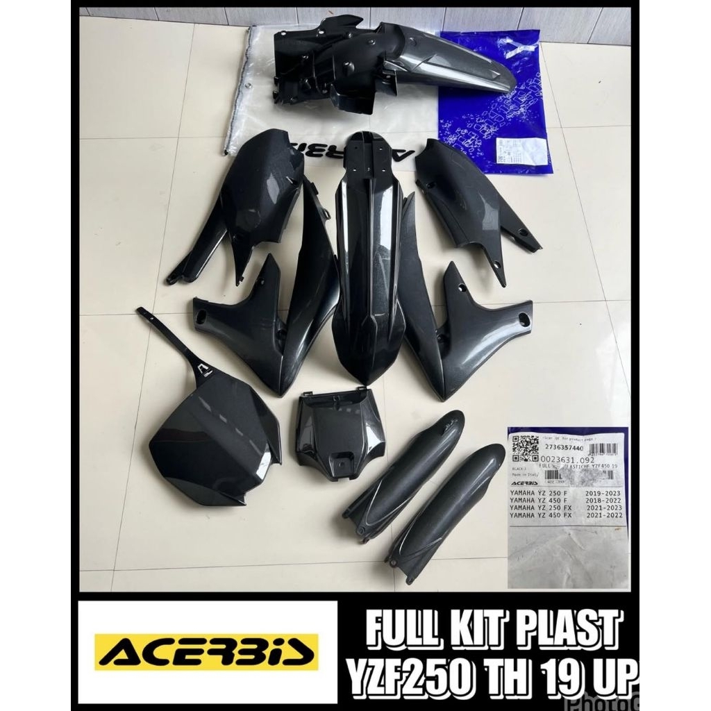 Cover Body Set ACERBIS Full Kit Plast Black - YZ250 YZ450