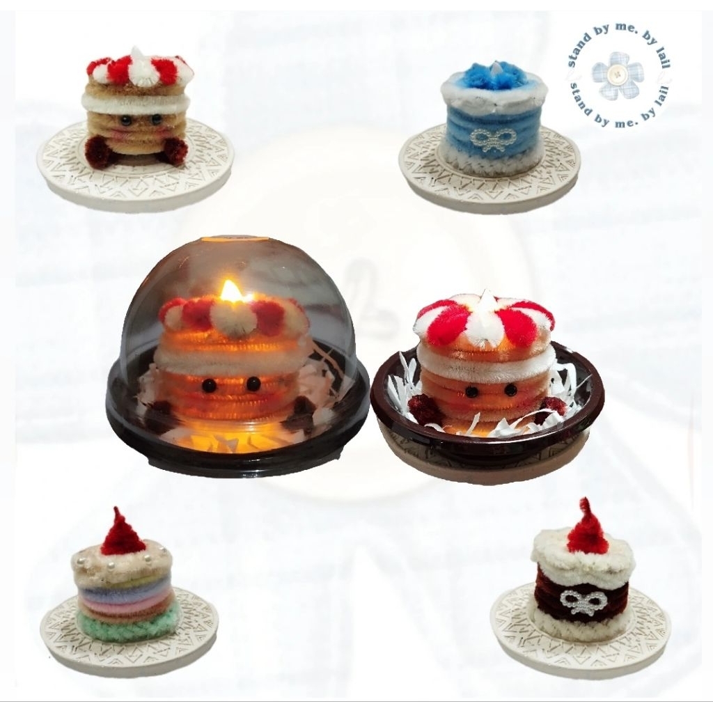Kue mini || lampu led kue || kue lilin kawat bulu || lampu hias || kue kawat bulu