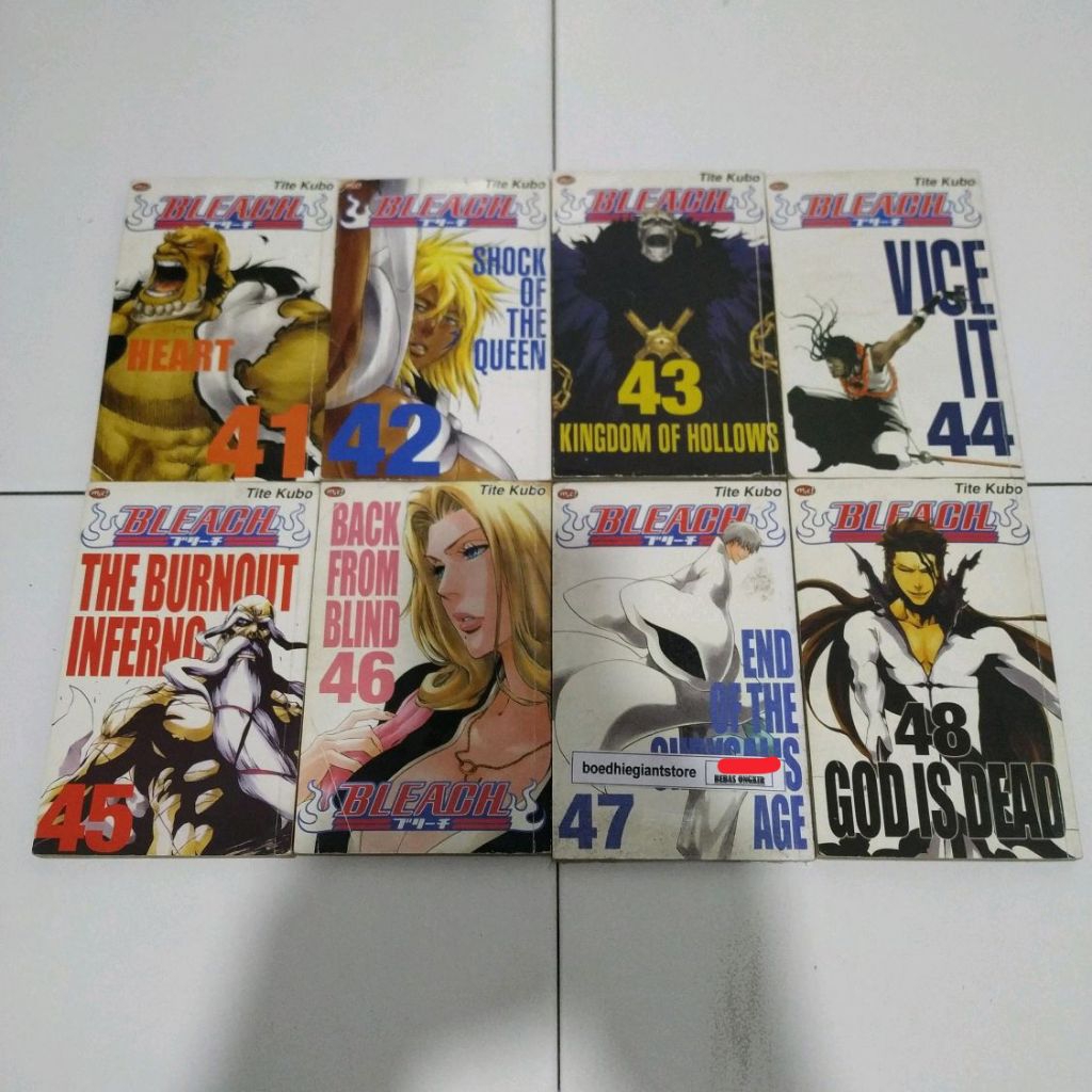 Komik Bleach 41, 42, 43, 44, 45, 46, 47, 48, Paketan 8bk, TS