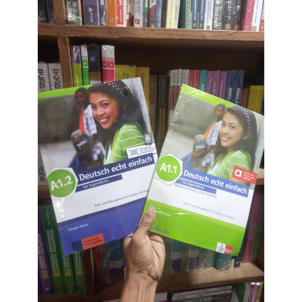 buku Best seller belajar bahasa jerman deutsch echt einfach A1.1 dan A1.2 full color - buku belajar 