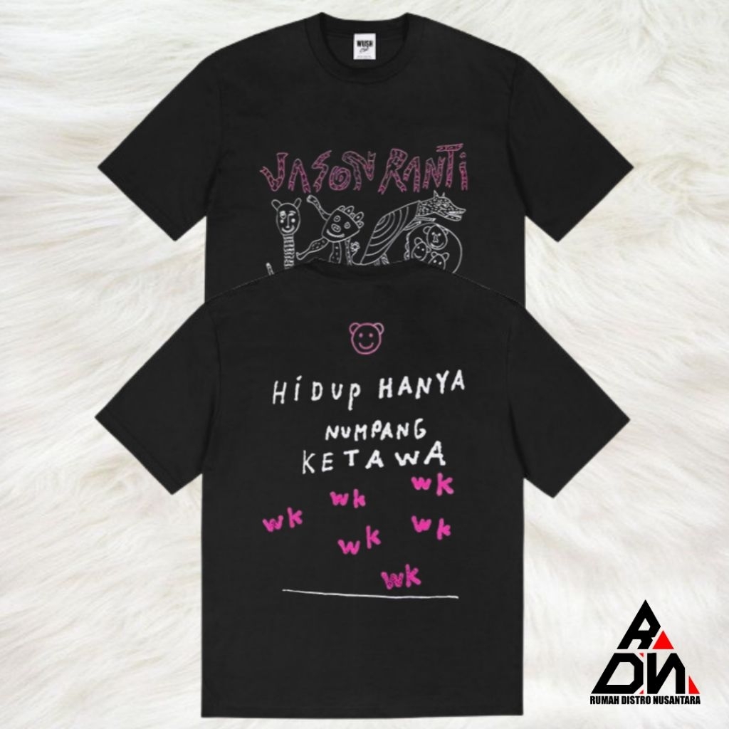 Kaos Band Jason Ranti Baju Distro Jason Ranti T-shirt Pria Wanita Combed 24s Premium