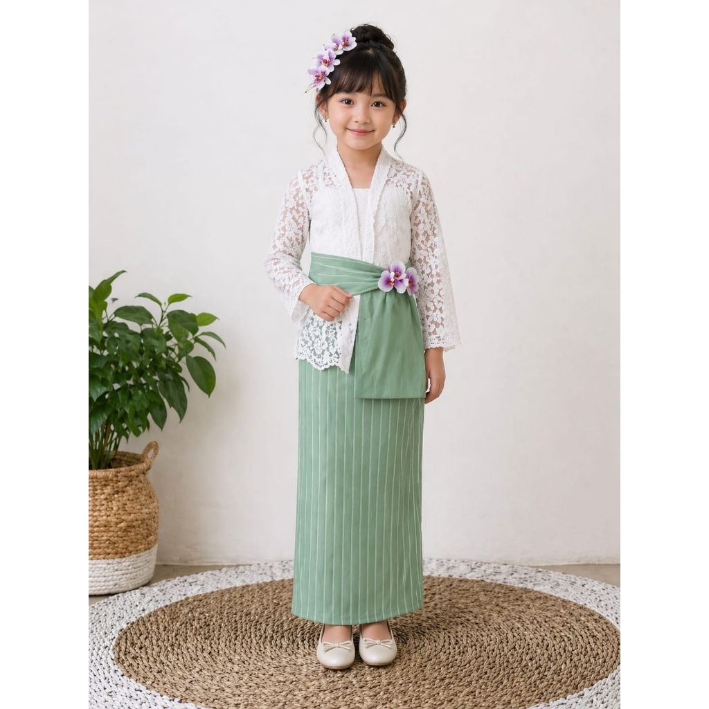 Kamen Knit Set Selendang Untuk Anak/Kamen Anak