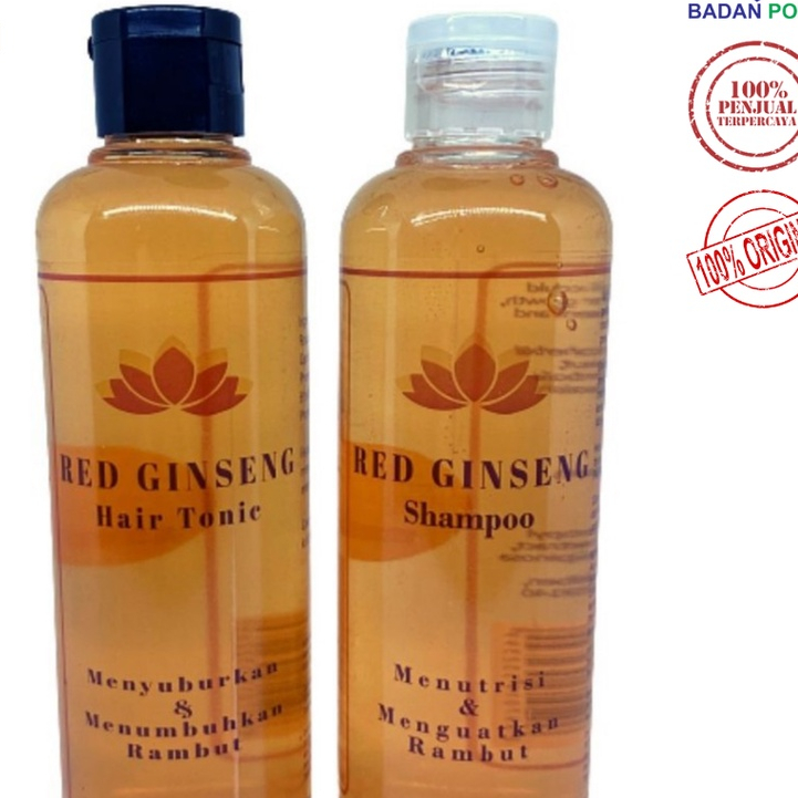 RBCOLLECTION RED GINSENG SHAMPOO - HAIR TONIC BPOM ORIGINAL