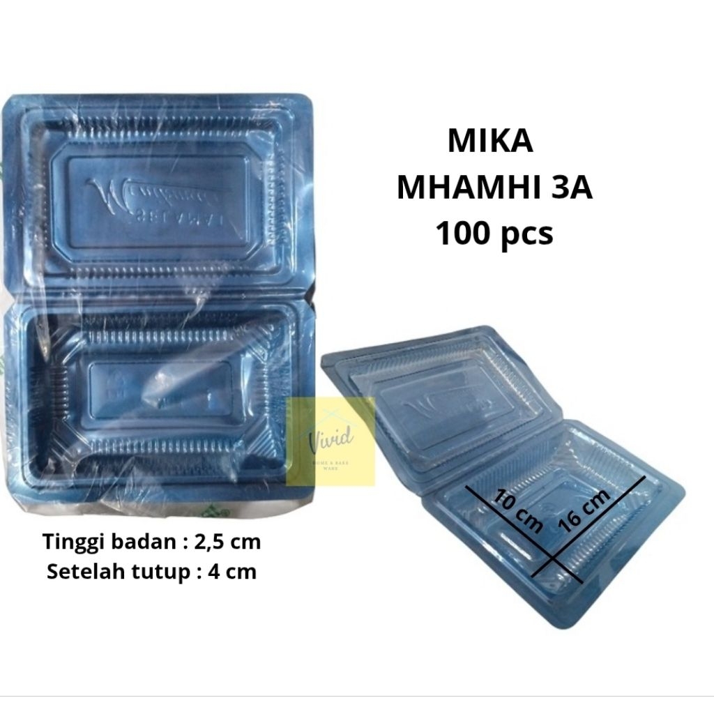 Mika Kue 3A / 3XX - Mika Plastik Bening 3A / 3XX - Mika 3A / 3XX (100pcs)