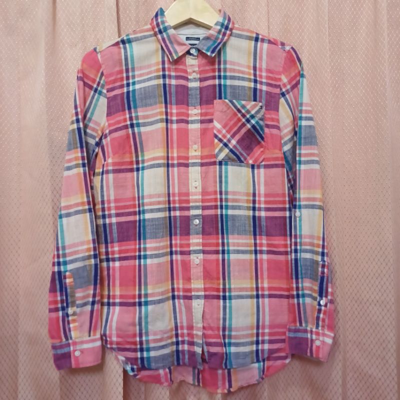Kemeja Lengan Panjang "TOMMY HILFIGER" Preloved