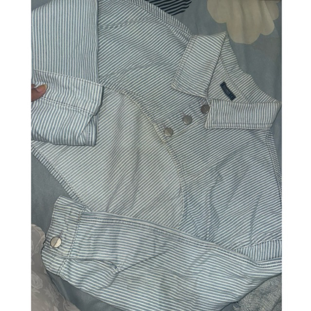 preloved colorbox jaket jeans crop outer denim