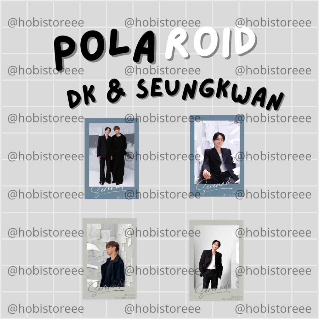 POLAROID DK SEUNGKWAN SEVENTEEN ABU BIRU VER 6X9CM
