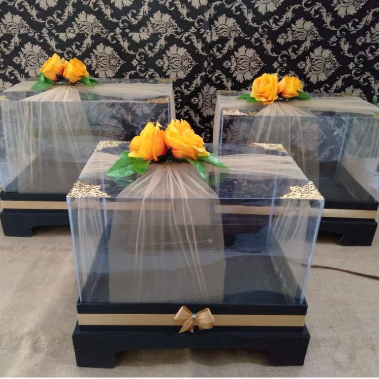 BOX HANTARAN MIKA EXCLUSIVE  BUNGA RANGKAI (harga bijian) BH EX_BR