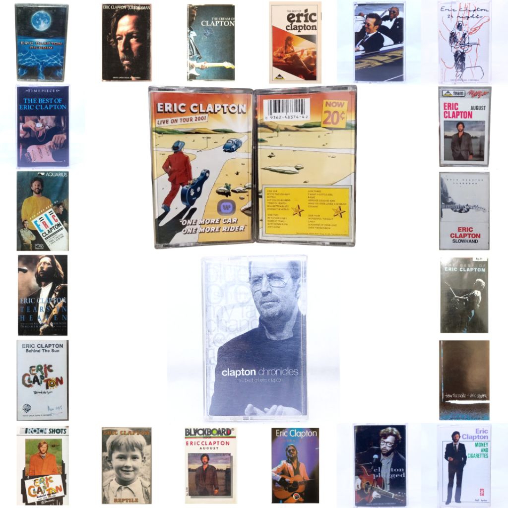 Kaset pita ERIC CLAPTON - journeyman - unpluged - chronicles the best of - money and - snake drive a