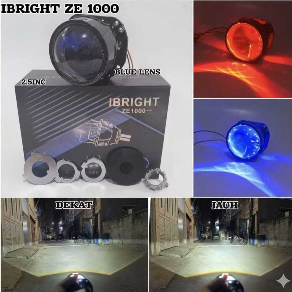 Ibright ZE1000 2.5 Inch Blue Lens Projector