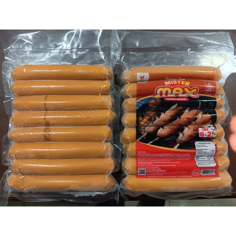 mister max sosis bakar jumbo isi 8