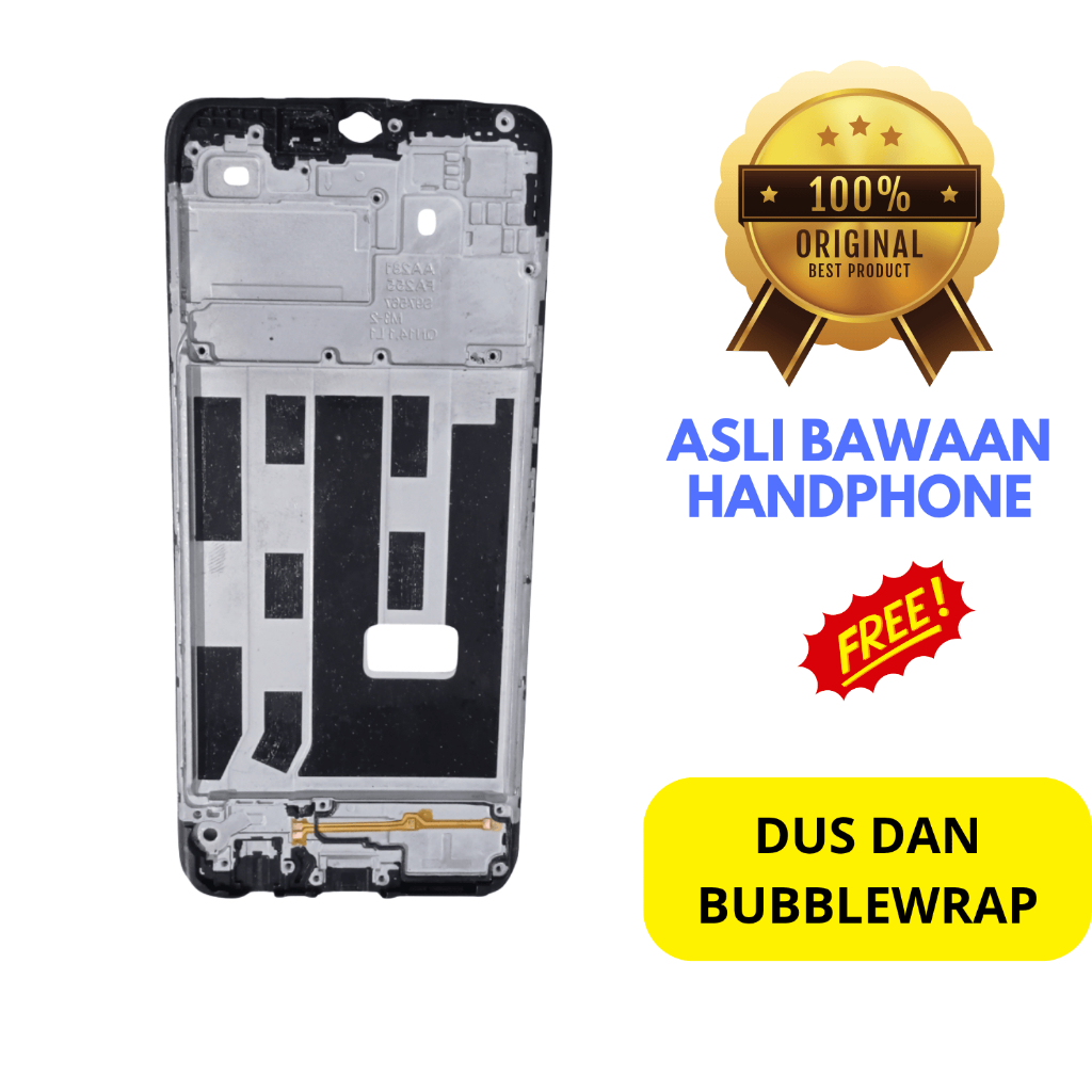 Frame/ tatakan lcd hp Oppo a15s - asli original copotan cabutan bawaan