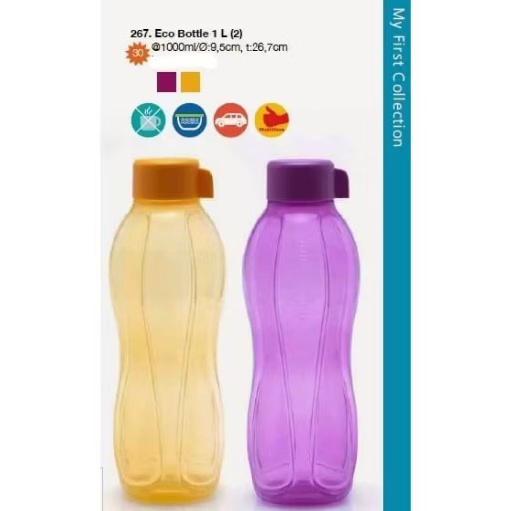 (Ready Medan) Tupperware Eco  Bottle 1000ml (1pcs) New